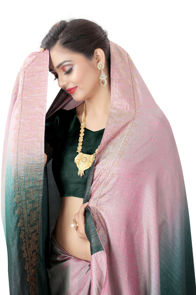 Pedding Dola Pink Saree With Blouse