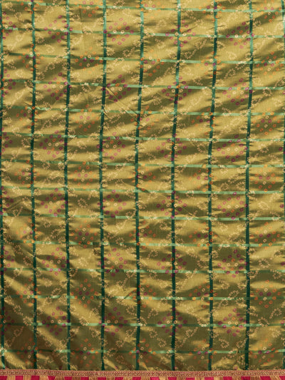 Art Silk Printed Green Saree