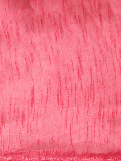 Organza Ruffle Pink Saree