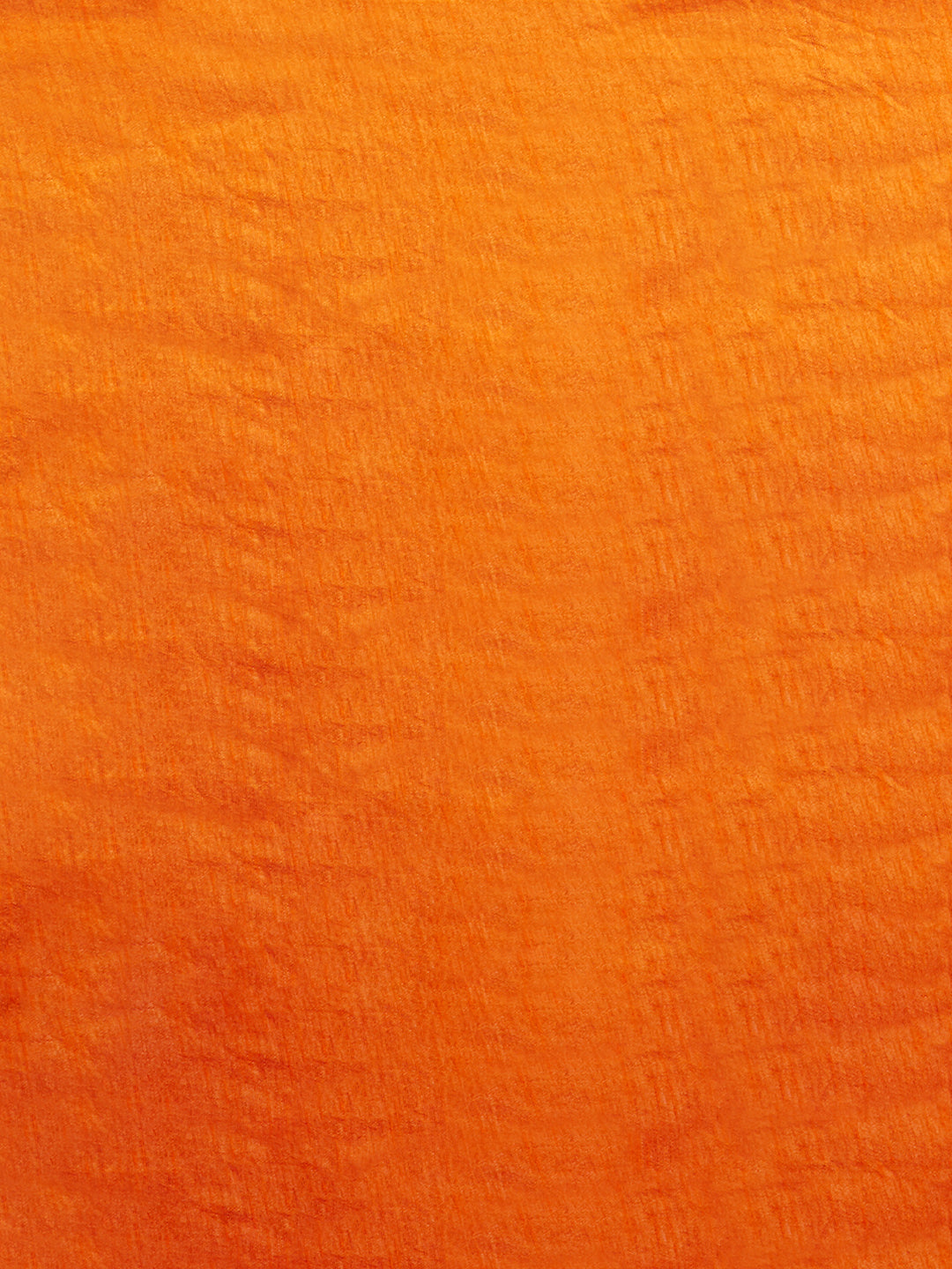 Art Silk Printed Orange Saree
