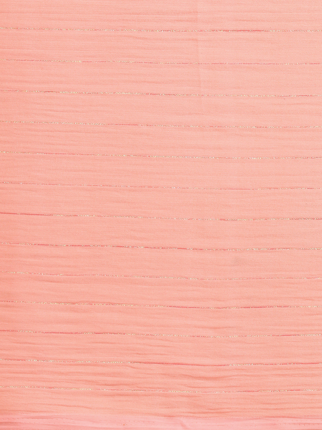 Crepe Striped Pink Saree