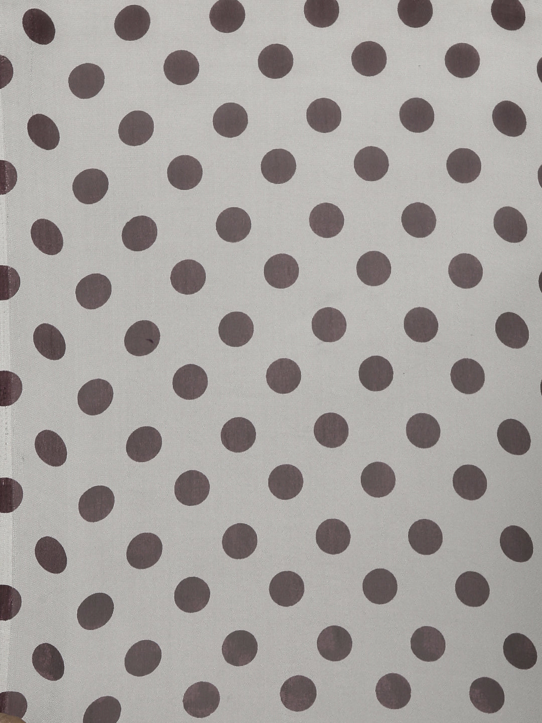 Crepe Dot Print Grey Saree